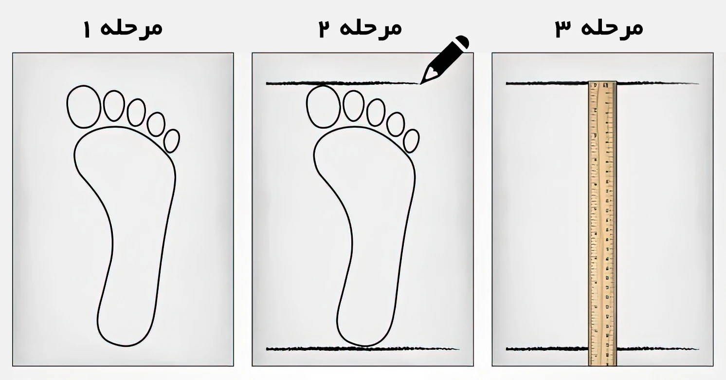 کفش زنانه ماهسون - راهنمای جامع انتخاب سایز دقیق